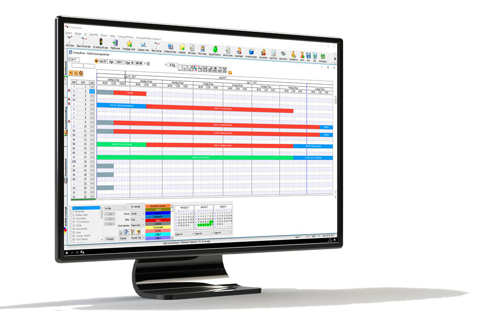 CompuSofts bookingsystem tilbyder alt det, du behøver til din campingplads og feriecenter