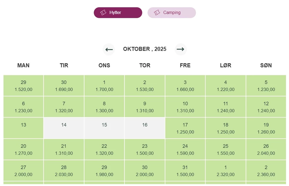 Ledighedskalender - fordele