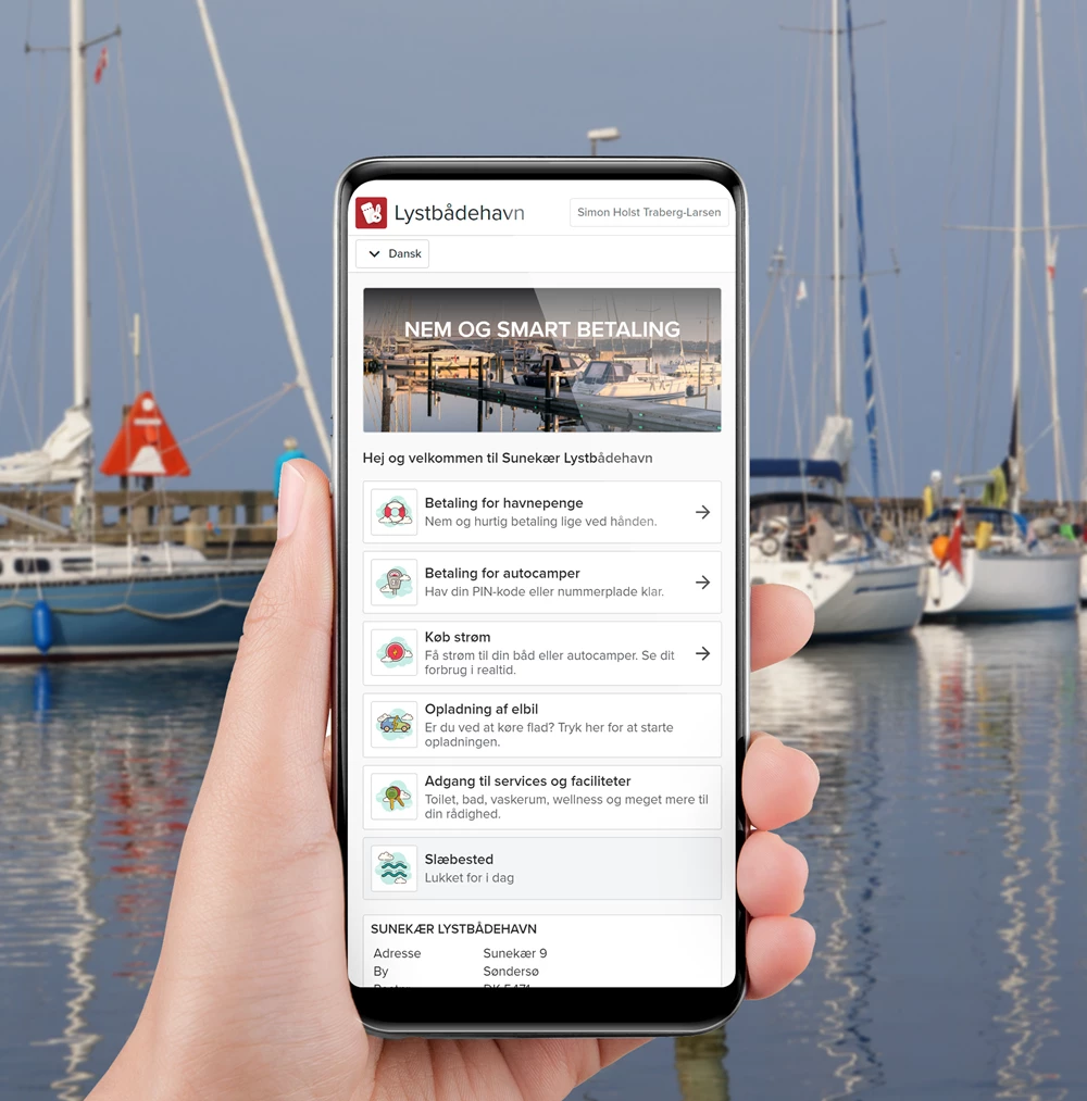 Online havnebetaling med cPay havneapp. Det er helt enkelt.
