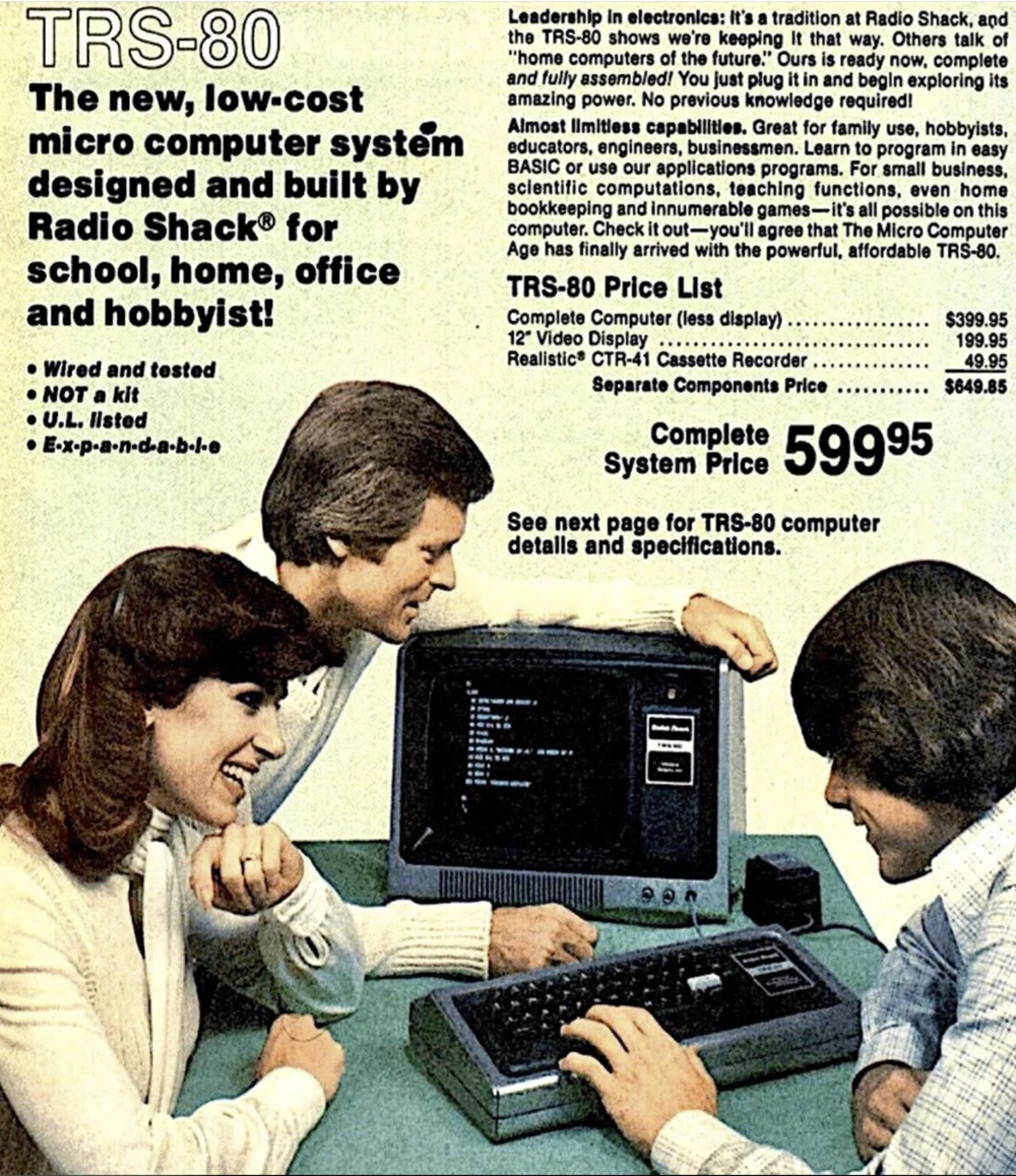 The Tandy TRS-80: one of the first mass-market home computers
