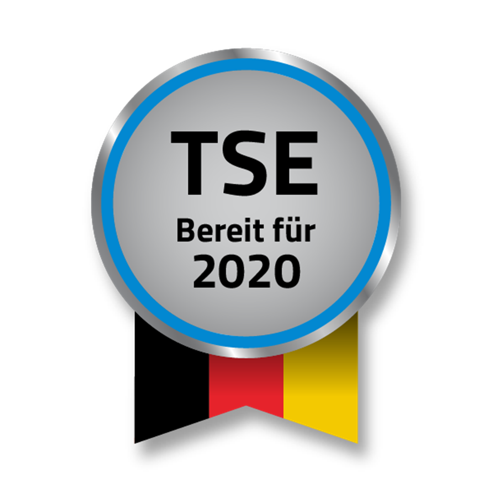 Vorgeschrieben ab 2020:  Zertifizierte TSE