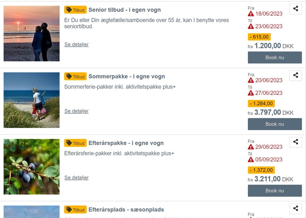 Inspirér gæsten med tilbud, kampagner, pakkerejser og last minute-tilbud