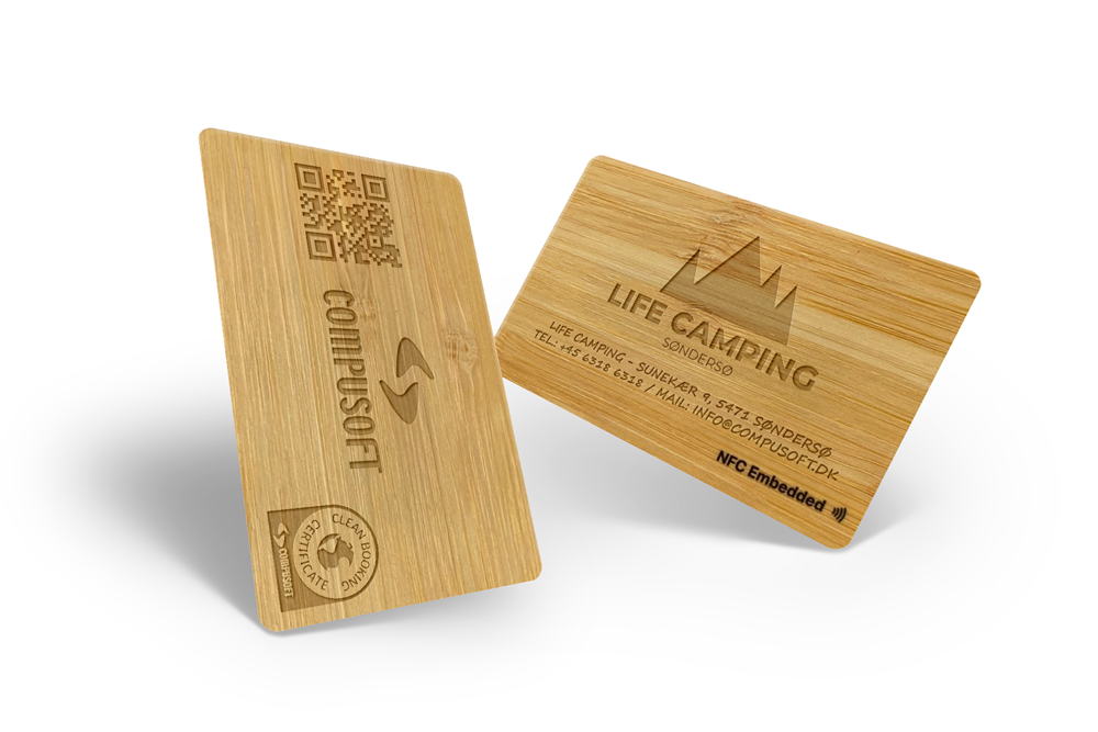 Access cards made from natural materials 