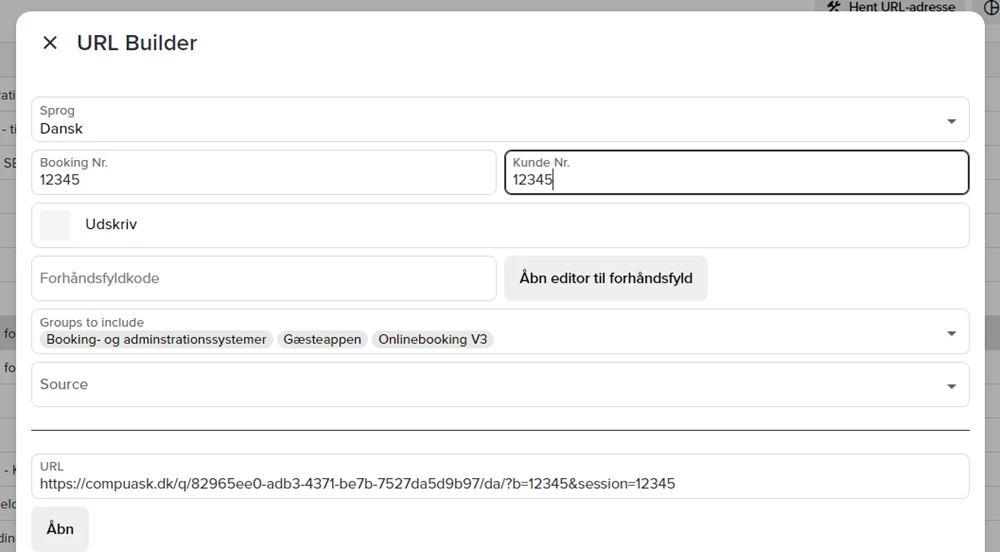 Personliggør og spor dine spørgeskemaer med URL Builder! Personliggør og spor dine spørgeskemaer med URL Builder!