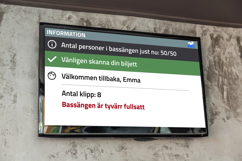 Intelligent kapacitetshantering registrerar in- och utcheckning