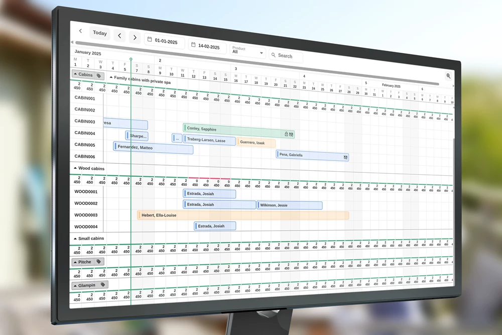 CompuSoft's booking system offers everything you need to run reception and serve guests