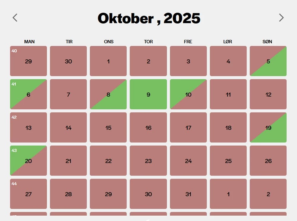 Ledighedskalender - et add-on til din onlinebooking der øger din belægning