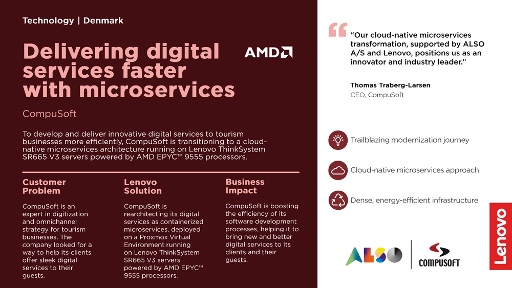 CompuSoft modernizes its IT infrastructure with Lenovo servers CompuSoft modernizes its IT infrastructure with Lenovo servers